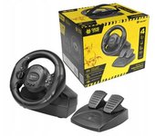 Volante Con Pedales Tracer Rayder 4en1 + Cable Usb - Microusb Tipo B Maclean 1 M