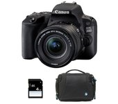 Canon Eos 200d Black Kit Ef-s 18-55mm F4-5.6 Is Stm Black + Canon Bag + 8gb Sdcard