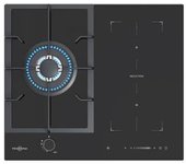 Placa Gas E Inducción Vitrokitchen Vg611nb 3z Butano
