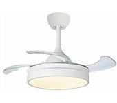 Ventilador Techo Con Plafon Aspas Retractiles Led Marca Dupi