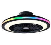 Dupi Ventilador De Techo Con Luz Led Rgb Slim Air | Función Verano E Invierno | 6 Velocidades | Mando A Distancia | Plafón 58 Cm | Motor Dc Silencioso
