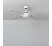 Ventilador De Techo Silencioso Navy 132cm Motor Dc Blanco Mando A Distancia Con Luz No
