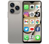 Mini Teléfono Inteligente Klack Xs18 Pro, 3 Pulgadas, Red 3g, 2 + 16gb Rom, Sim Dual, Google Play Store - Dorado