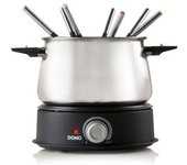 Aparato De Fondue - Negro Y Acero Inoxidable Domo Do706f