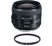 Canon Ef 35mm F2 Is Usm + Hoya Ux Uv 67mm Filter