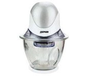 Zephir Zhc4604 Picadora Eléctrica De Alimentos 0,8 L 300 W Plata, Transparente, Blanco