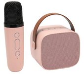 Altavoz Bluetooth Con Micrófono Inalámbrico , Microfono Para Cantar Con Altavoces Portatil Recargable, Karaoke Familiar Pequeño, Compatible Con