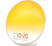 Reloj De Alarma Sunrise, Luz De Despertador De Pantalla Complementos Con Simulación De Amanecer, Alarmas Duales, Radio Fm, 8 Sonidos Naturales Y