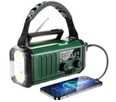 Radio Portátil De 10.000 Mah, Radio De Emergencia, Radio Solar, Radio Meteorológica Aa / Am / Fm, Carga Usb Tipo - C, Radio Del Generador, Batería De