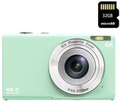 Cámara Fotos Digital Infantil Compacta Szsmart Dc402af Nivel De Entrada Regalo De Cámara Para Estudiantes Niños 48mp 4k Resolución Pantalla De 2,8