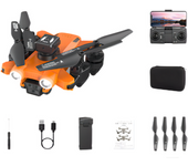 Drone Szsmart S11 Naranja Doble De Batería 1 Batería
