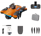 Drone Szsmart M19 Naranja Doble De Batería 1 Batería