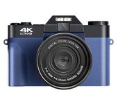Cámara Digital Szsmart Dc08 4k F2.4 16x Multiplicación Pantalla De 3 Pulgadas Regalo De Cumpleaños Azul