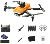 Drone Szsmart M2 Naranja Doble De Batería 1 Batería