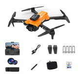 Drone Szsmart S17 Naranja Doble De Batería 1 Batería
