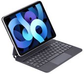 Teclado Para Ipad 2022 /air 2024 Bluetooth Szsmart Jpt11 11 Tamaño Con Tapas Magnéticas(en Version) - Negro