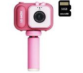 Cámara Compacta Szsmart S11 En Forma De Conejo Para Niños Hd 2.4" + 32g - Rosa