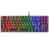 Mars Gaming Mk80 Negro, Teclado Mecánico Frgb, Switch Mecánico Marrón, Idioma Español