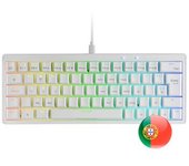 Mars Gaming, Mkminipro Teclado Mecánico 60% Rgb, Hot-swap, Switch Silencioso, Portugués, Blanco