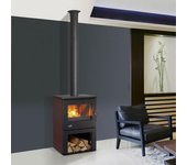 Godin Estufa De Leña 8.5kw Negro/carmín - 362113carmin