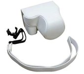 Estuche De Cuero Sintético Para Cámara Sony Zv-e1, Protector Antiarañazos Y Anticaídas, Con Correa, Color Blanco