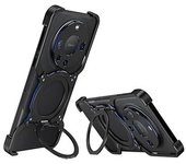 Funda Con Soporte Para Huawei Mate 60 Pro Plus, Carcasa Magnética De Metal Con Parachoques