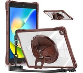Funda Con Soporte Para Ipad 10.2 (2021/2020), Correa Para La Mano, Carcasa De Pc, Tpu Y Acrílico Con Correa Para El Hombro
