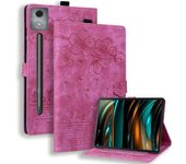 Funda Para Lenovo Xiaoxin Pad Pro De 12,7 Pulgadas Con Ranuras Para Tarjetas, Soporte De Cuero Para Tableta, Funda Tipo Folio Con Diseño De Gato Y