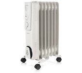 Radiador De Aceite 7 Elementos, 3 Niveles De Potencia, Regulador Temperatura Termostato, Ruedas Blanco 2000w Emerio Ho-124421