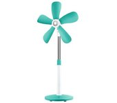 Ventilador Telescópico Silencioso, 5 Aspas Suaves, Sin Malla, Cómodo Ventilador De Suelo Para El Hogar, Dormitorio, Oficina, Verde