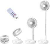 Ventilador De Escritorio Y Mesa, Portátil Y Plegable, Ventilador Ajustable, Ventilador De Piso, Ventilador Recargable Usb, 4 Velocidades, Montaje Sin