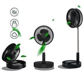 Ventilador De Piso Portátil Mini Ventilador Telescópico Plegable Recargable Por Usb