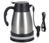 Hervidor De Agua De 24v Y 1200ml Con Hervidor Eléctrico De Acero Inoxidable Con Base Para Uso En Viajes En Coche