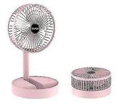 Pequeño Ventilador Portátil De Escritorio Pedestal Telescópico Plegable Mini Bolsillo Portátil Usb Recargable Ventilador Silencioso 3 Velocidades