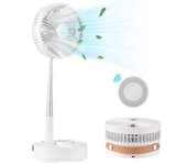 Ventilador De Pie Portátil, Ventilador De Piso Telescópico De Oscilación Plegable