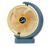 Ventilador De Escritorio Recargable, Ventilador Con Batería Usb De 3 Velocidades, Ventilador De Caja Pequeña Para Dormitorio, Oficina, Hogar Y