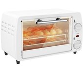 Horno Eléctrico De Metal Acero Inoxidable Homcom 36,5x26x22 Cm Blanco
