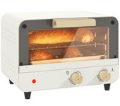 Horno Eléctrico De Sobremesa 12l 750w Con Puerta De Vidrio Homcom