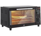 Mini Horno Eléctrico 9l 750w Con Temperatura Ajustable Homcom