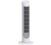 Ventilador De Torre 45w Silencioso De Abs Homcom Ø27x75 Cm Blanco