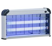 Lámpara Antimosquitos Eléctrico Outsunny Metal 48,5x8,5x26,5 Cm Plata