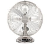 Ventilador De Mesa Joe48 H.koenig, En Metal, Potencia 35 W, 4 Aspas, Diámetro 30 Cm, Pies Antideslizantes