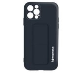 Funda Iphone 12 Pro Max Silicona Soporte Magnético Plegable Wozinsky Azul Oscuro