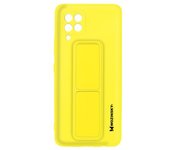 Funda Samsung A42 5g Silicona Soporte Magnético Plegable Wozinsky Amarillo