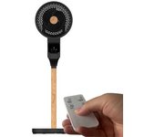 Ventilador De Pie 50w Bizancio Negro Haya | Ventilador De Pie Estilo Nórdico, Silencioso, Con Mando Oscilante Y Temporizador