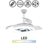 Lámpara Ventilador Led Fashion 45w Dc 6300lm 6 Velocidades 3000k/4000k/6000k