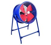 Ventilador Industrial 550w | Ventilador De Tambor Con Pie Dana | Extractor De Aire Industrial Metálico 4 Aspas Ø 58 Cm Diámetro