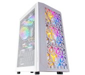 Mars Gaming Mcmeshw Blanco, Caja Pc Gaming, Microatx, Diseño Mesh, 3xventilador Frgb