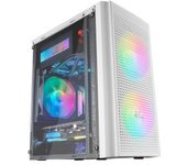 Mars Gaming Mc300w Blanco, Caja Pc Micro Atx, Cristal Templado, Mesh, 3xventilador Frgb
