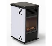 Estufa Portátil A Gas Manhattan Blanco Fireside 3,4 Kw